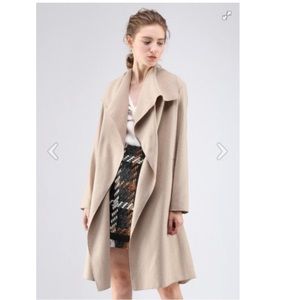 Sand Double-Faced Wrap Coat NWT